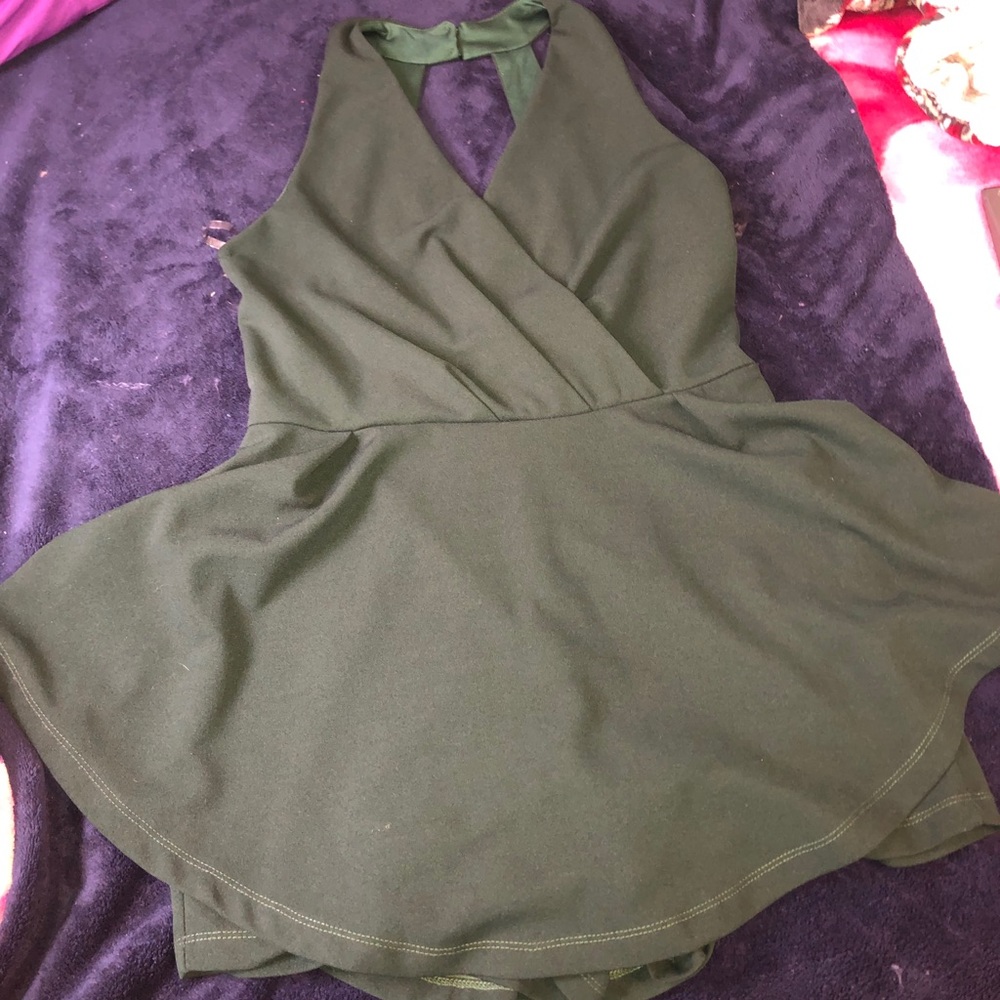 Dark Green Romper